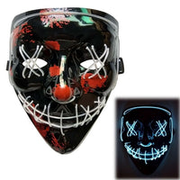 Halloween LED Mask Purge Masks Election Mascara Costume DJ Party Light Up Masks Glow In Dark 10 Colors To Choose