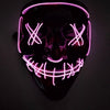 Halloween LED Mask Purge Masks Election Mascara Costume DJ Party Light Up Masks Glow In Dark 10 Colors To Choose