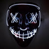 Halloween LED Mask Purge Masks Election Mascara Costume DJ Party Light Up Masks Glow In Dark 10 Colors To Choose