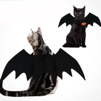 Halloween Pet Dog Costumes Bat Wings Vampire Black Cute Dress Cat Costume Pet Cosplay Clothing Cat Wings Halloween Costume