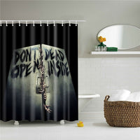 Halloween Horror Shower Curtain Printing Screen Bathroom Waterproof 12 Hooks Polyester Bath Curtains Home Decoration