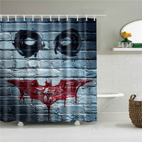 Halloween Horror Shower Curtain Printing Screen Bathroom Waterproof 12 Hooks Polyester Bath Curtains Home Decoration