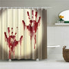 Halloween Horror Shower Curtain Printing Screen Bathroom Waterproof 12 Hooks Polyester Bath Curtains Home Decoration