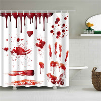 Halloween Horror Shower Curtain Printing Screen Bathroom Waterproof 12 Hooks Polyester Bath Curtains Home Decoration