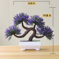 NEW Artificial Plants Bonsai Small Tree Pot Plants Fake Flowers Potted Ornaments For Home Decoration Hotel Garden Decor