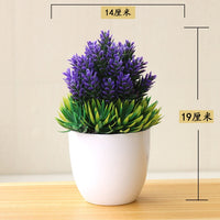 NEW Artificial Plants Bonsai Small Tree Pot Plants Fake Flowers Potted Ornaments For Home Decoration Hotel Garden Decor